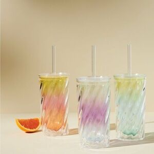 🍀🔥Anthropologie - Talulah Tumbler - Orange/Yellow & Blue/Purple Available